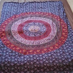 Mandala Print Twin Size Duvet Cover and Pillow Sha